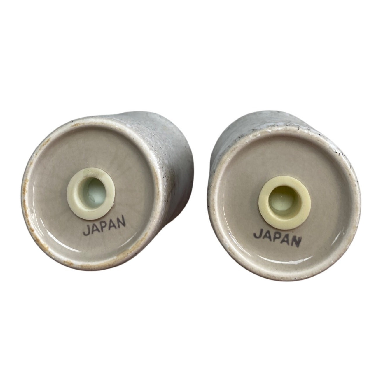 Vintage Stoneware Salt & Pepper Shakers Japan