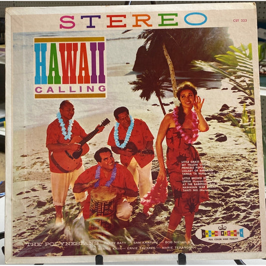 Hawaii Calling Vinyl Record Stereo LP By Crown Records CST 223