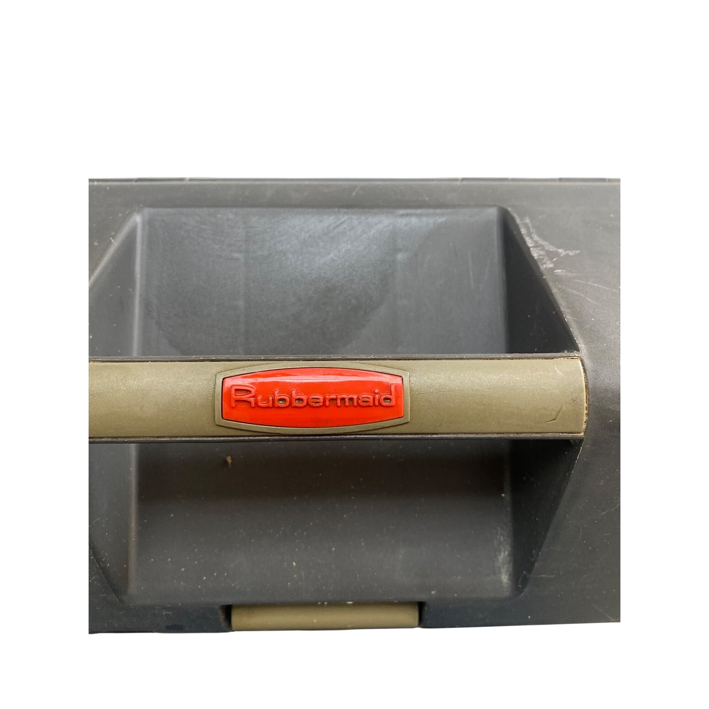 Rubbermaid Black & Red Plastic Toolbox With Removable Tray & Secure Latch