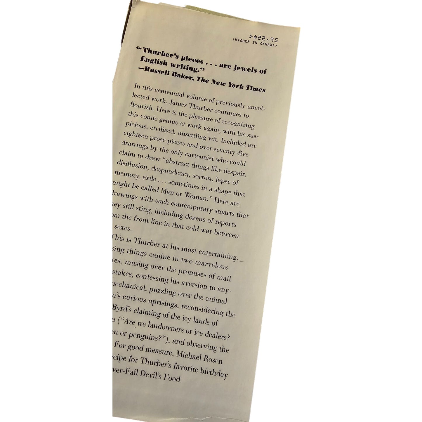 James Thurber "People Have More Fun Than Anybody" Hardcover Book 1994