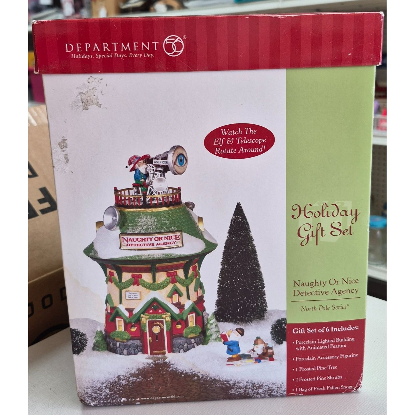 Department 56 Naughty Or Nice Detective Agency Holiday Gift Set