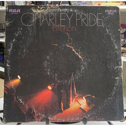 Charley Pride In Person Vinyl Record LP LSP-4094 RCA Victor Stereo Live Panther Hall Texas