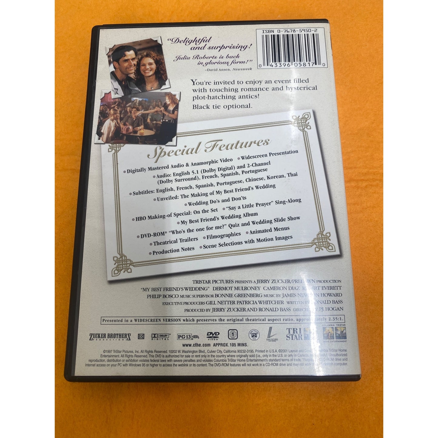 My Best Friends Wedding Special Edition DVD Julia Roberts
