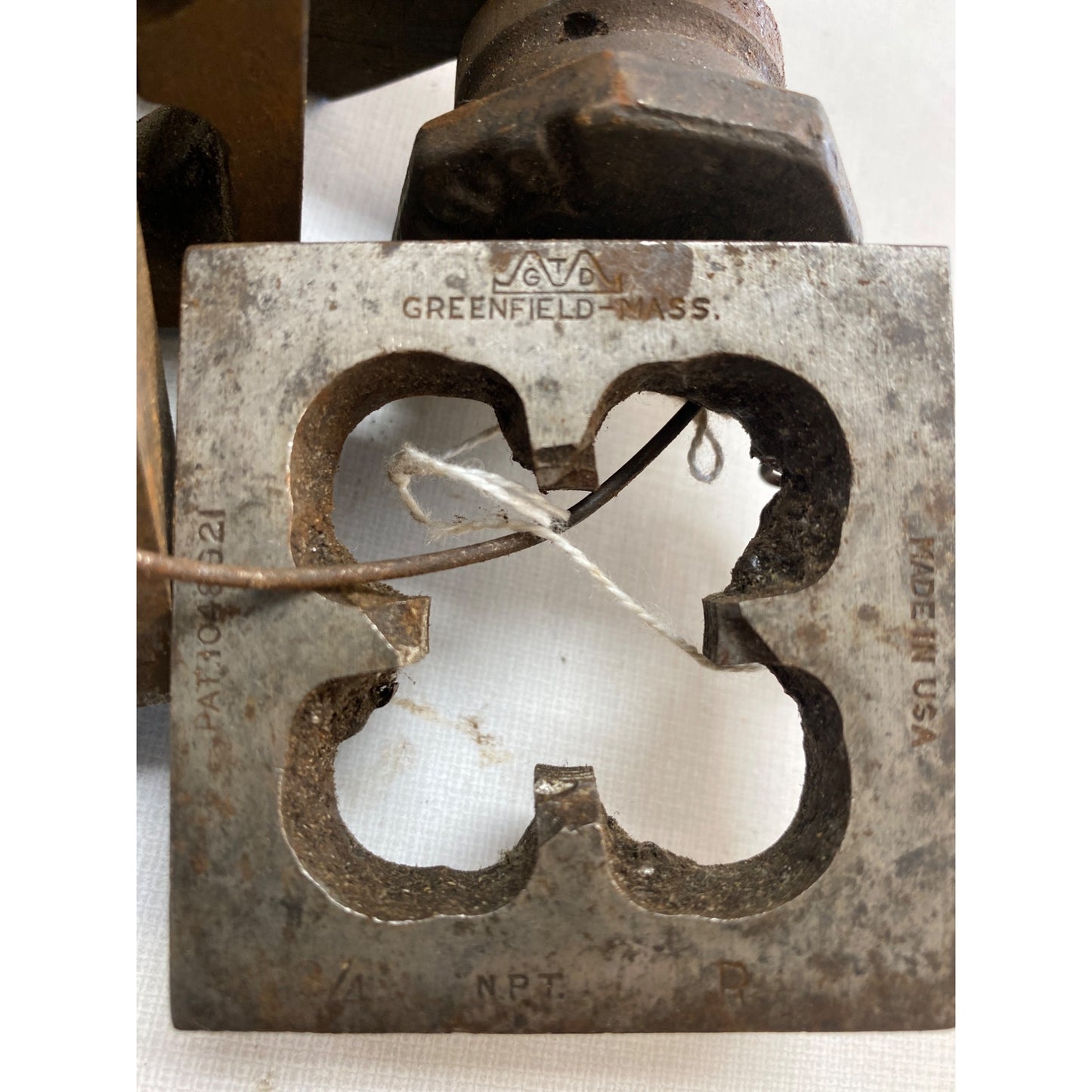 Antique Greenfield Pipe Threading Dies Set