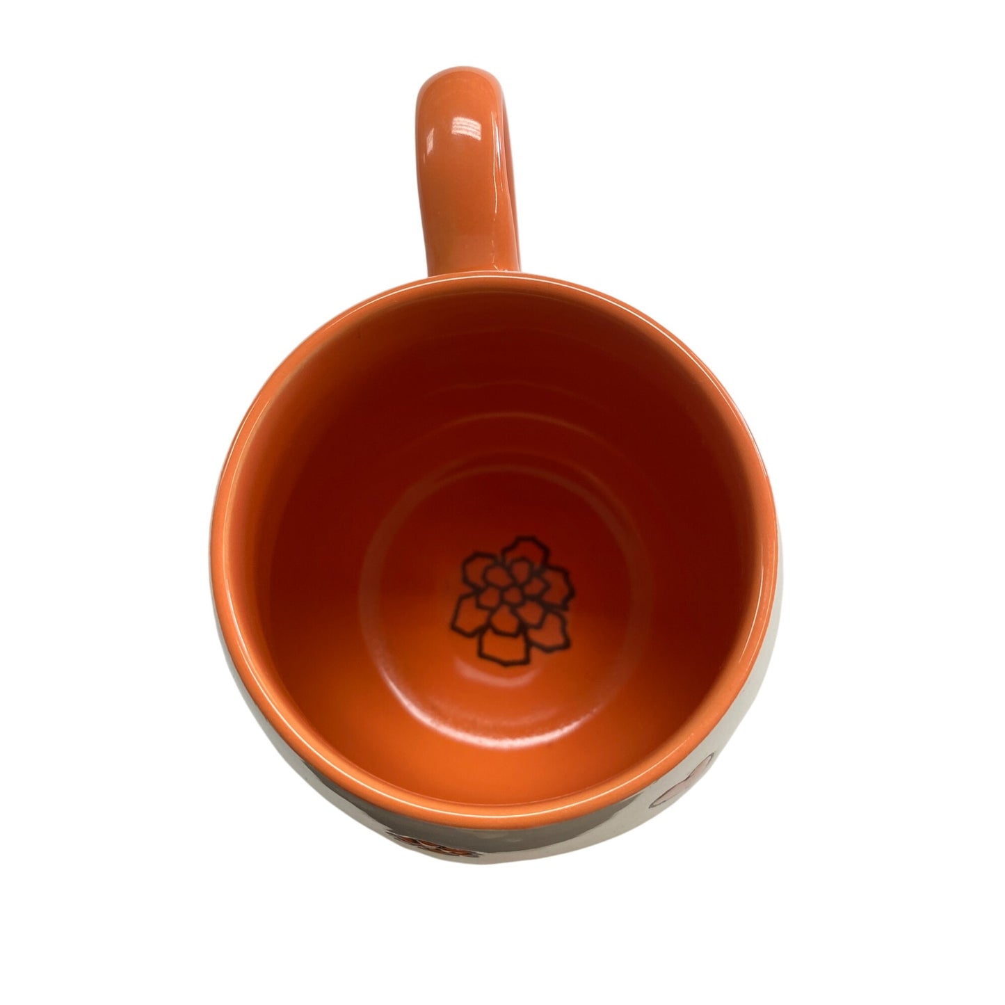 Peanuts Snoopy Coffee Mug By Gibson Homewares Orange Inside Dishwasher & Microwave Safe 12 Oz