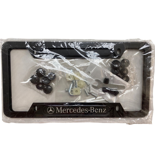 Mercedes-Benz License Plate Frame Kit With Mounting Hardware