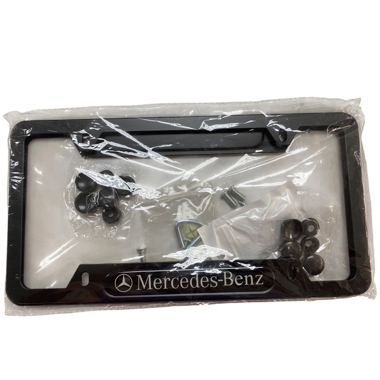 Mercedes-Benz License Plate Frame Kit With Mounting Hardware