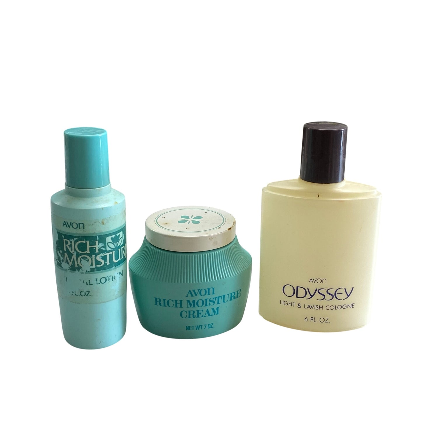 Vintage Avon Lotion Empty Plastic Bottles