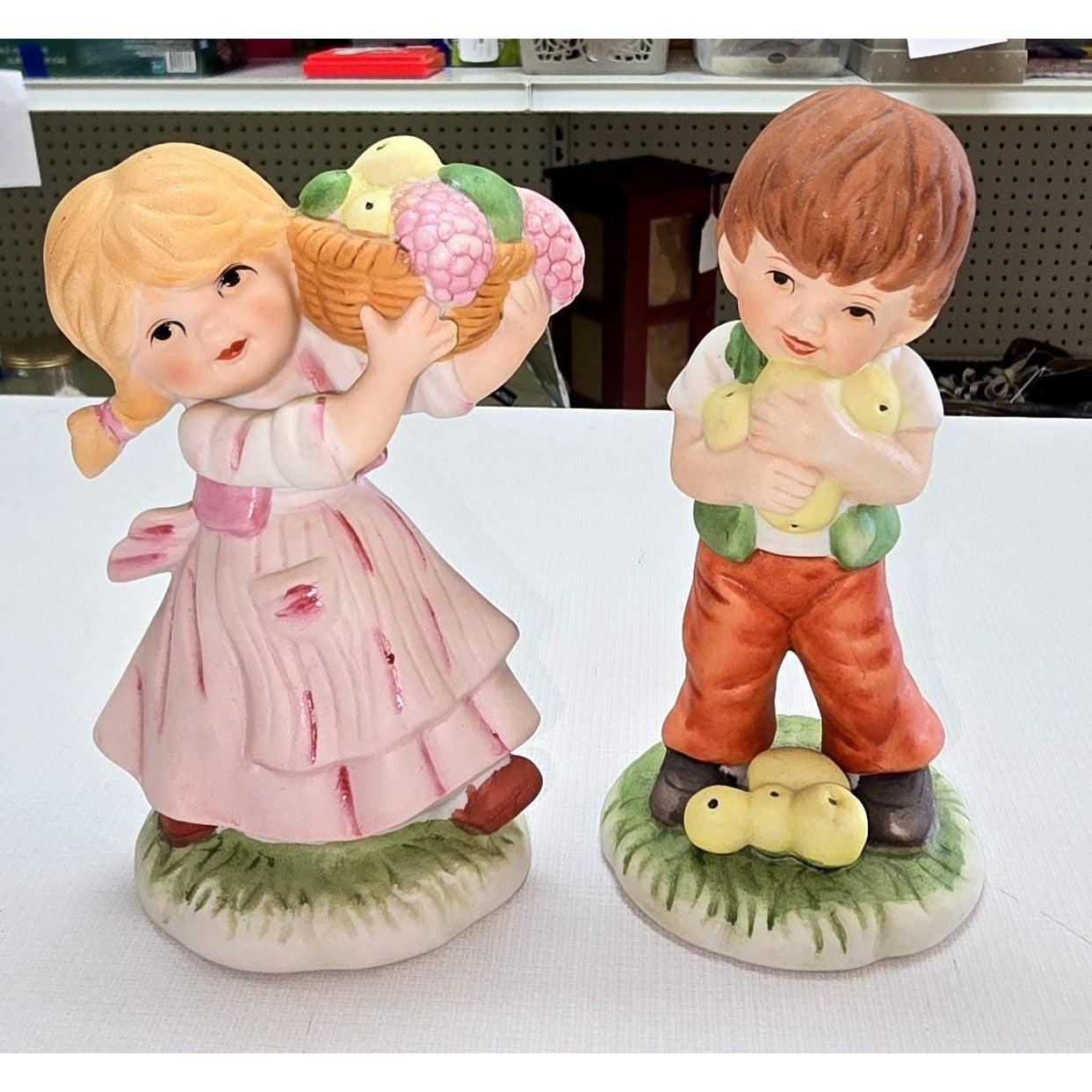 Vintage Boy & Girl Figurines