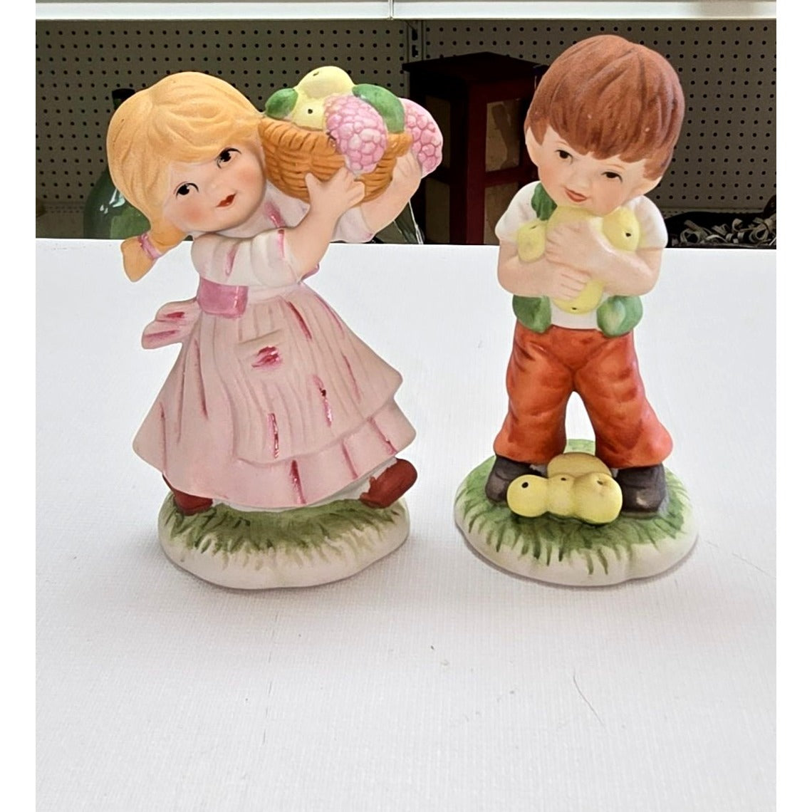 Vintage Boy & Girl Figurines