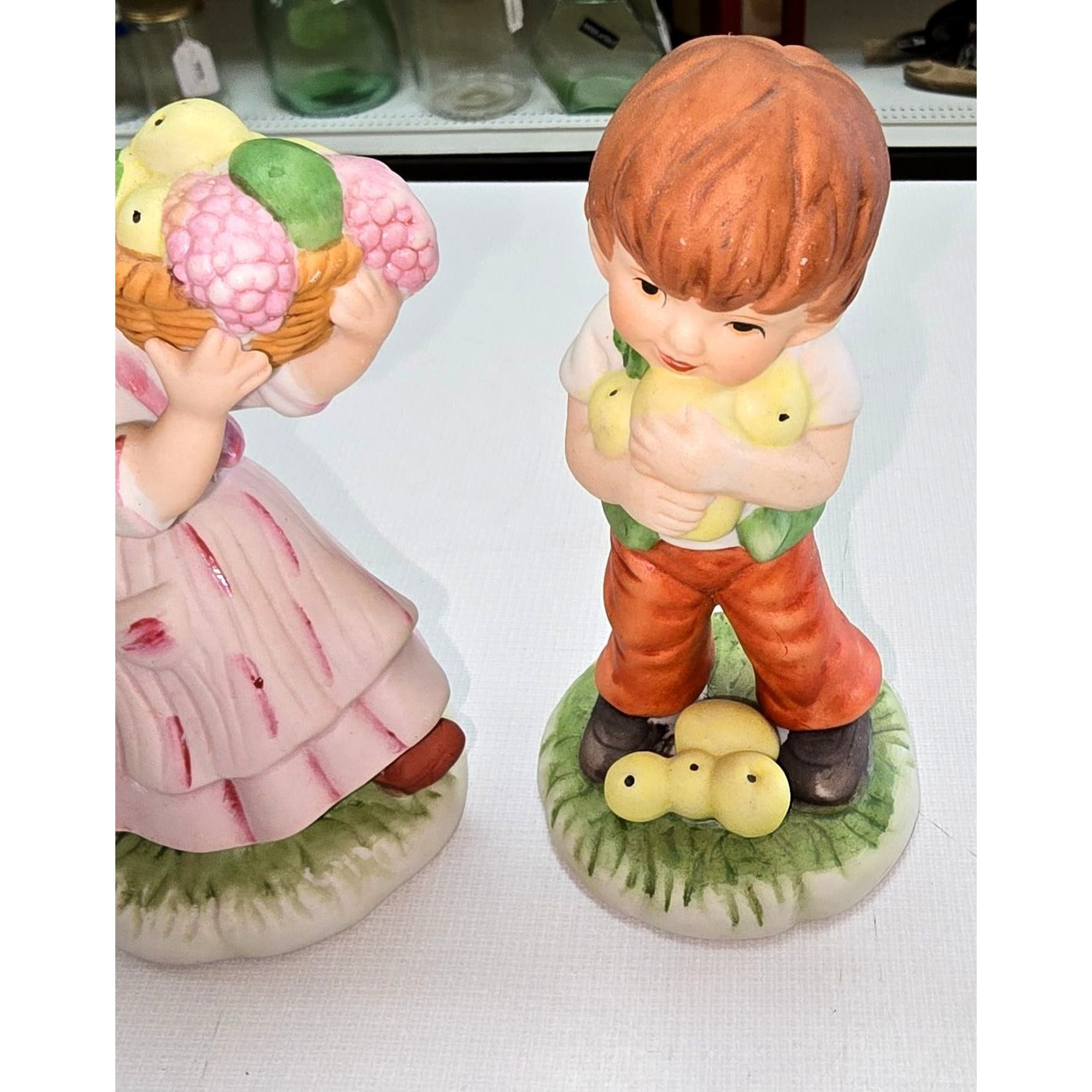 Vintage Boy & Girl Figurines