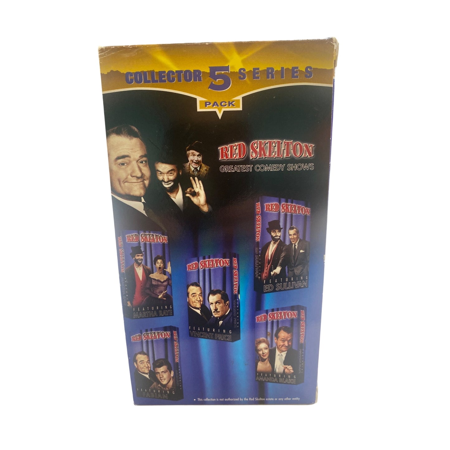 Red Skelton Collectors Edition 5-Pack VHS Featuring Iconic Comedy Shows & Stars