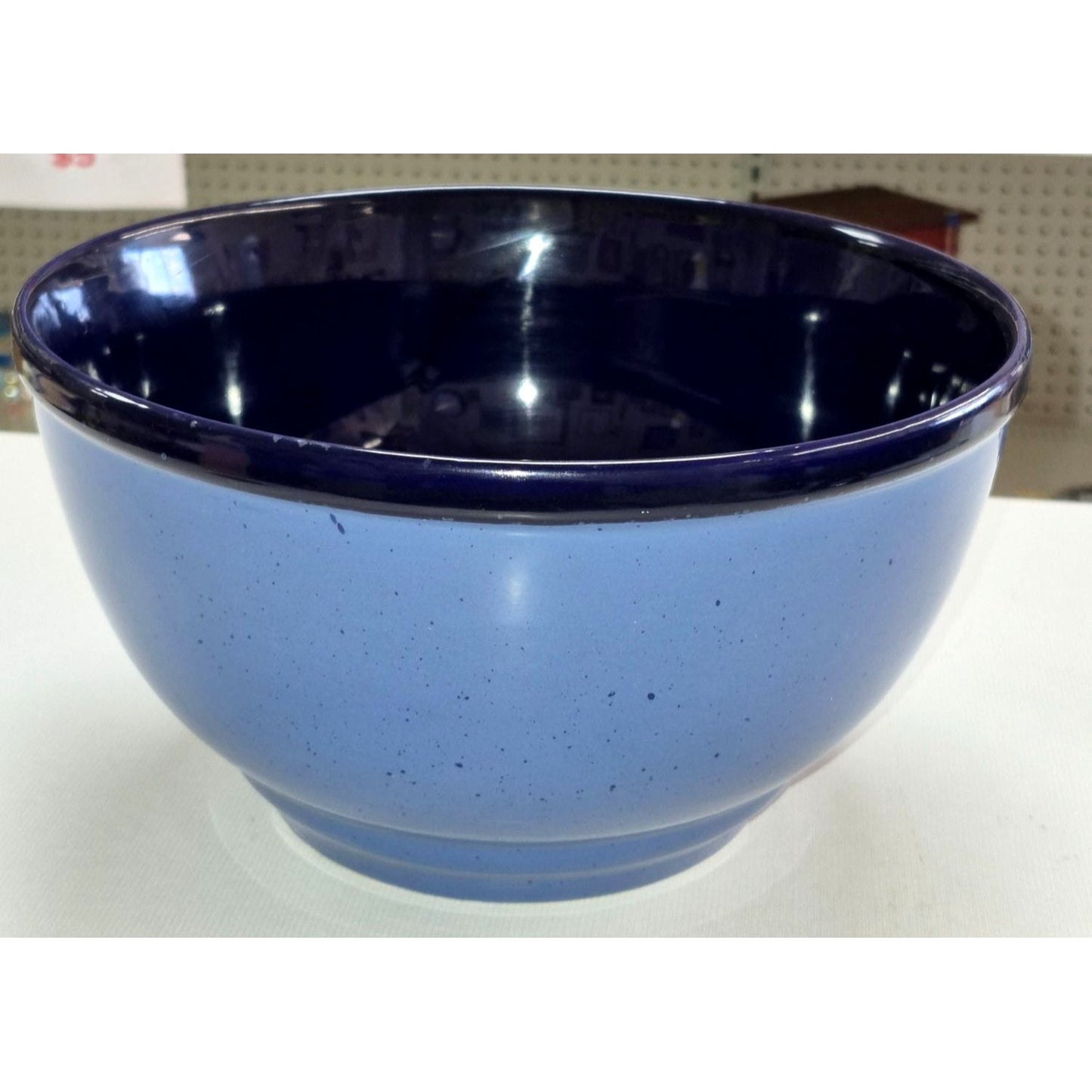 Stoneware Bowl Blue Speckled