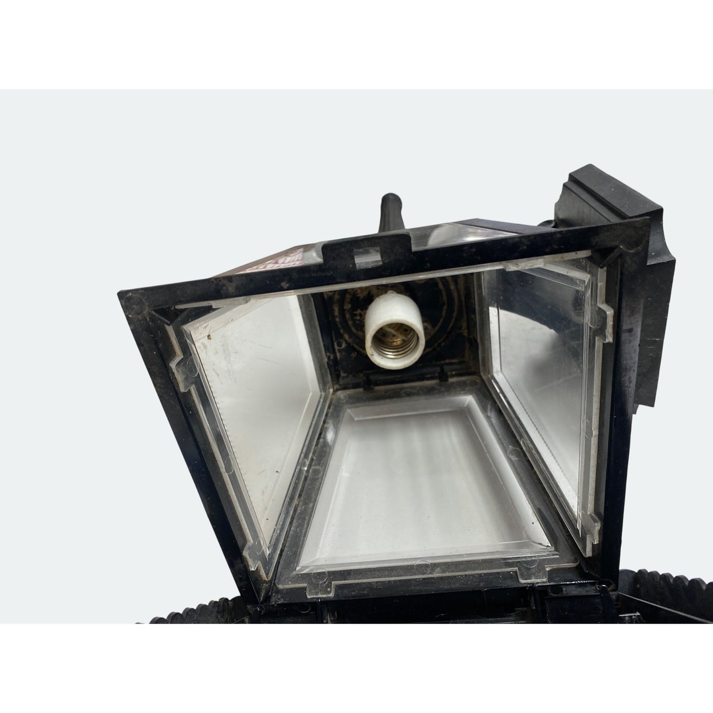 Set Of 2 Black Outdoor Wall Lanterns