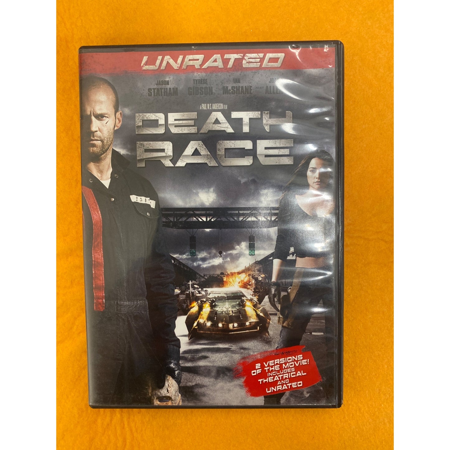 Unrated "Death Race" DVD With Theatrical & Unrated Versions - Action-Packed Film Featuring Jason Statham