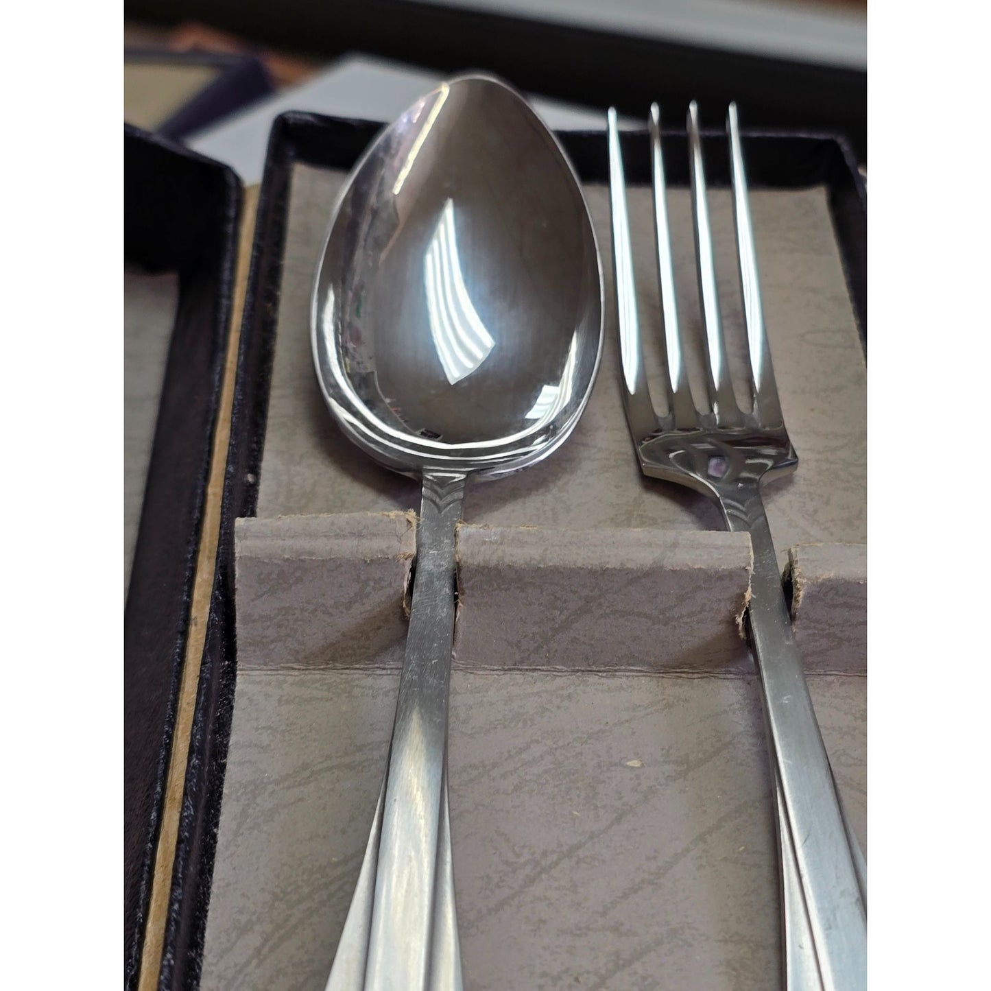 Vintage Zilmeta Gero Stainless Steel Spoon & Fork Set In Box