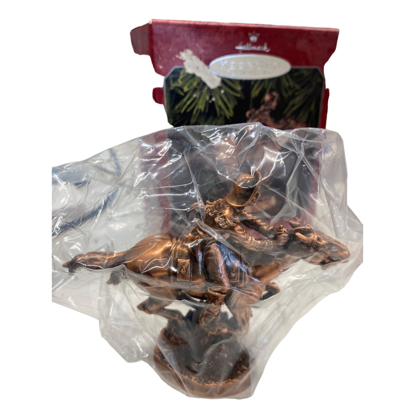 Hallmark Keepsake Ornament Pony Express Rider The Old West 1998 Handcrafted Collectible Copper Finish