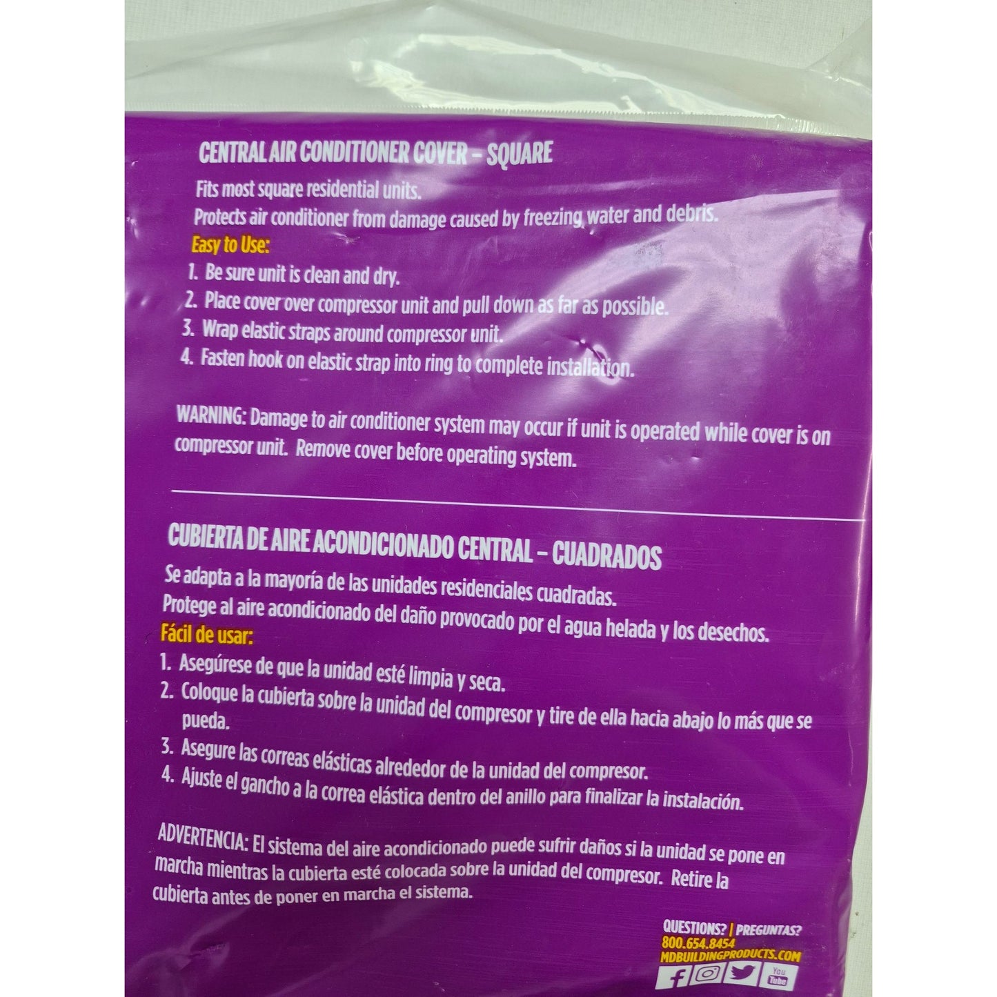 Air Conditioner Cover 34" X 34" X 30"