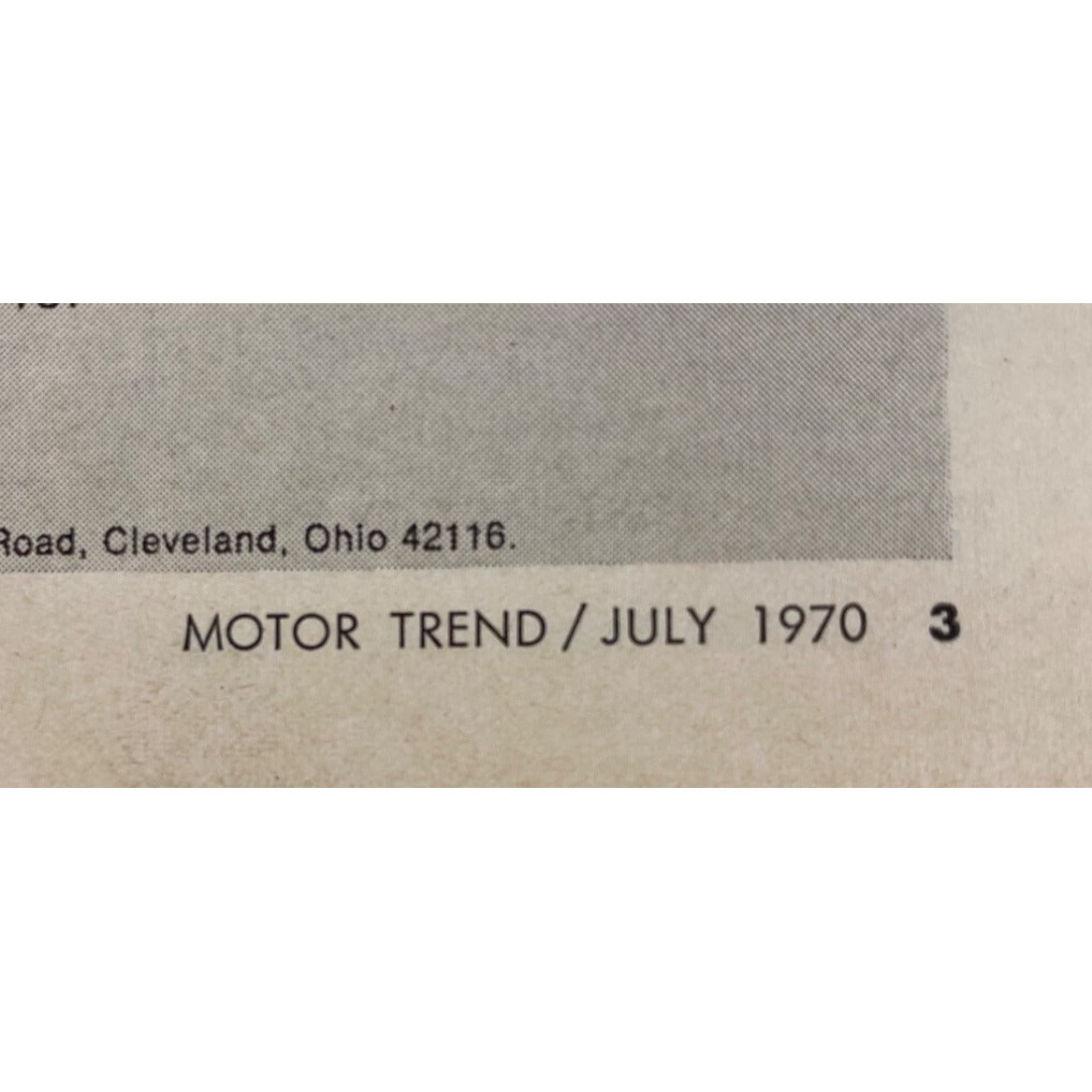 Motor Trend Magazine July 1970 71 New Cars Issue