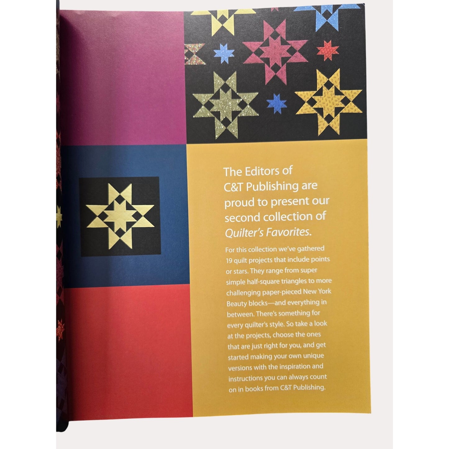 Quilters Favorites Vol. 2 Book By C&T Publishing - 19 Radiant Projects For All Skill Levels