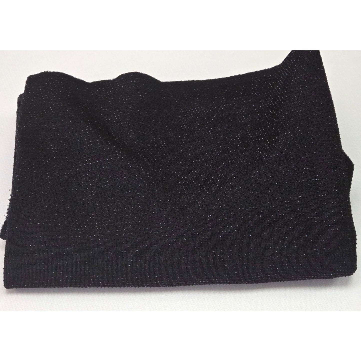 Black Stretchy Knit Fabric 62" Wide 18.5" Long 1/2 Yard