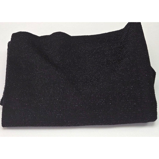 Black Stretchy Knit Fabric 62" Wide 18.5" Long 1/2 Yard