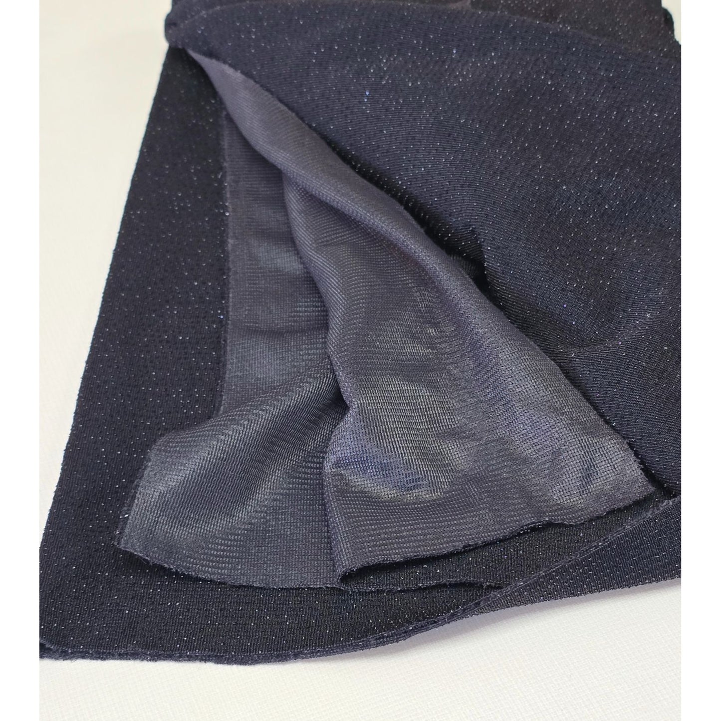 Black Stretchy Knit Fabric 62" Wide 18.5" Long 1/2 Yard