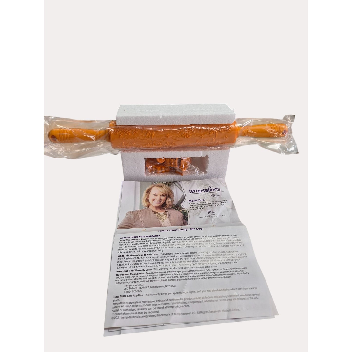 Temp-Tations By Tara Autumn Texture Roller Rolling Pin & Fall Cookie Cutters