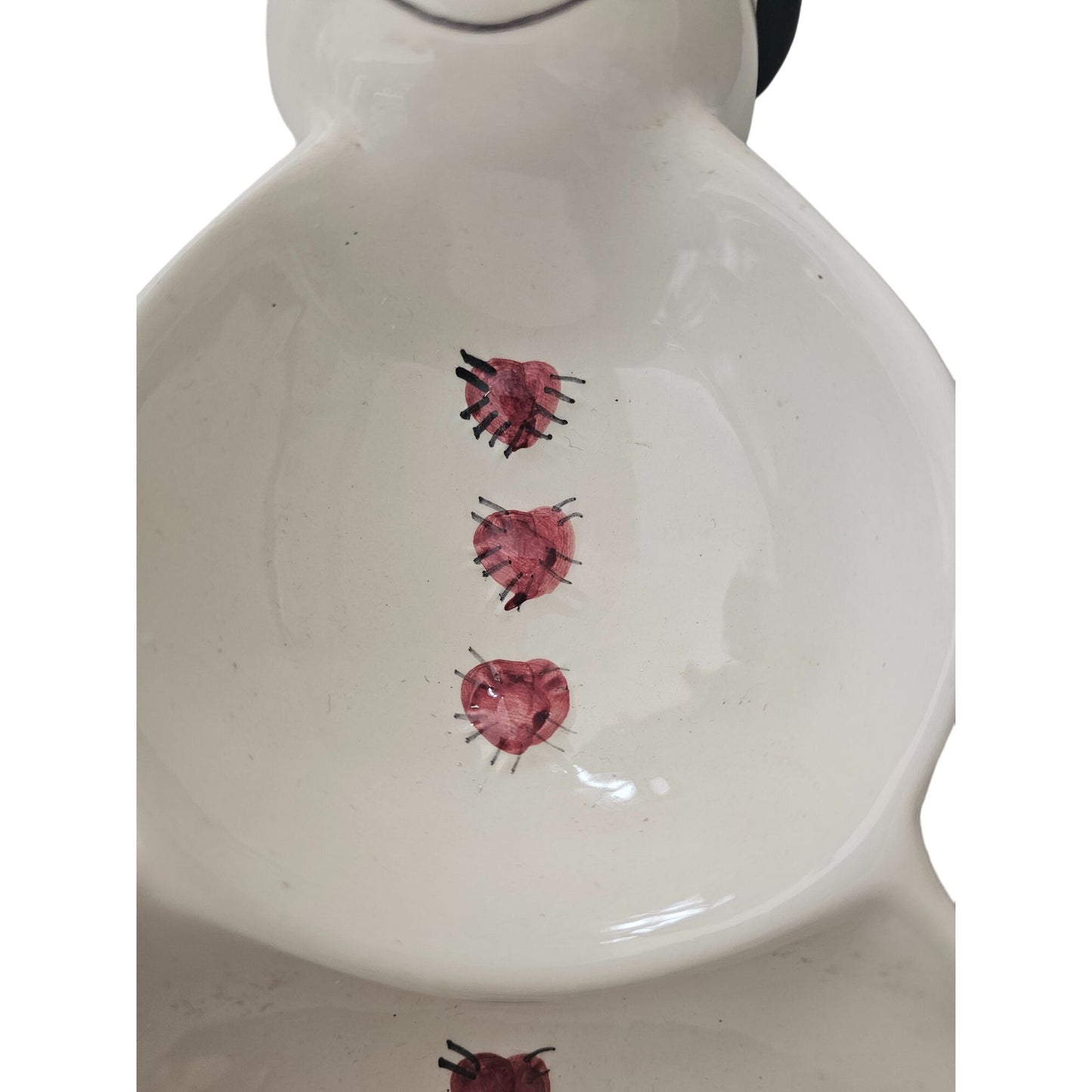 Ceramic Snowman Candy Dish