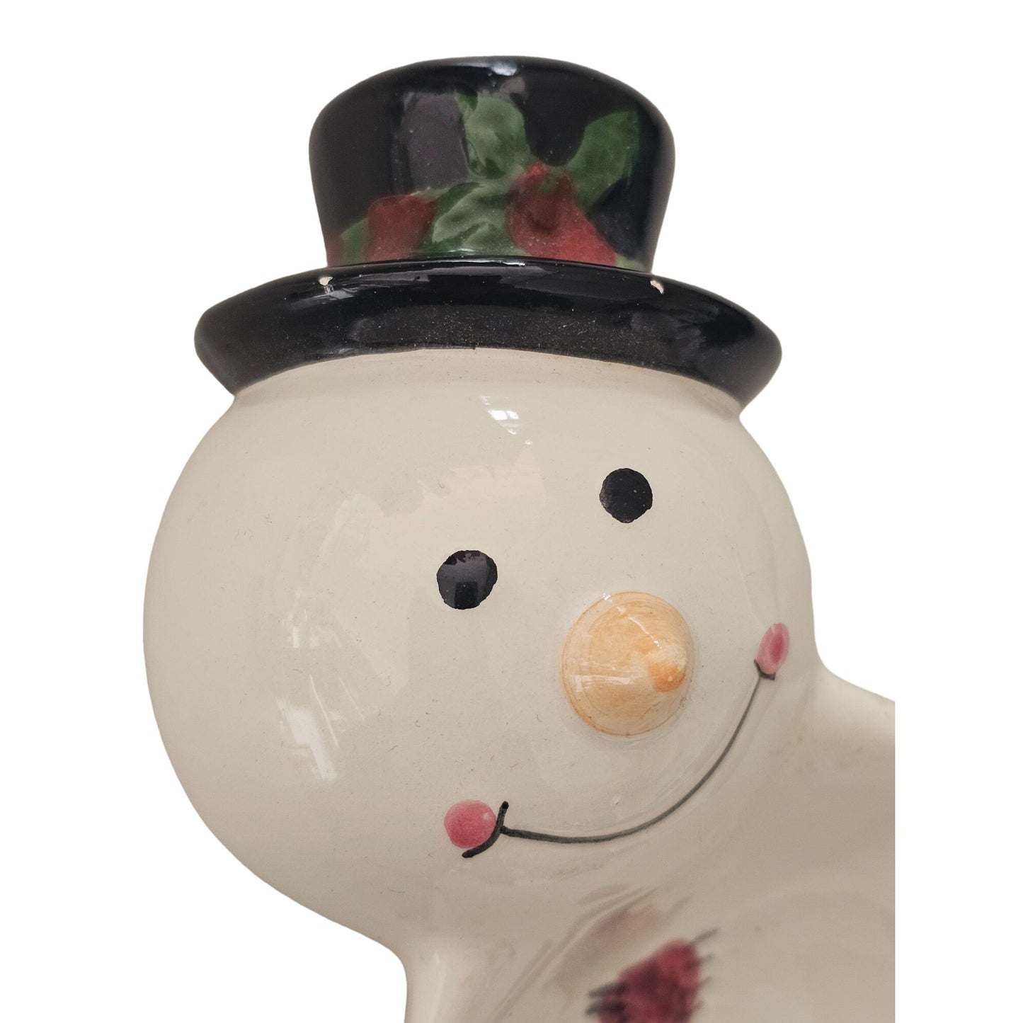 Ceramic Snowman Candy Dish