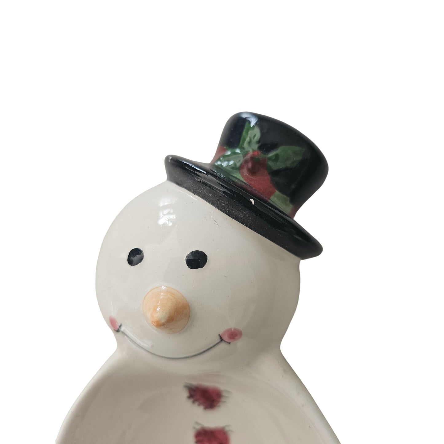 Ceramic Snowman Candy Dish