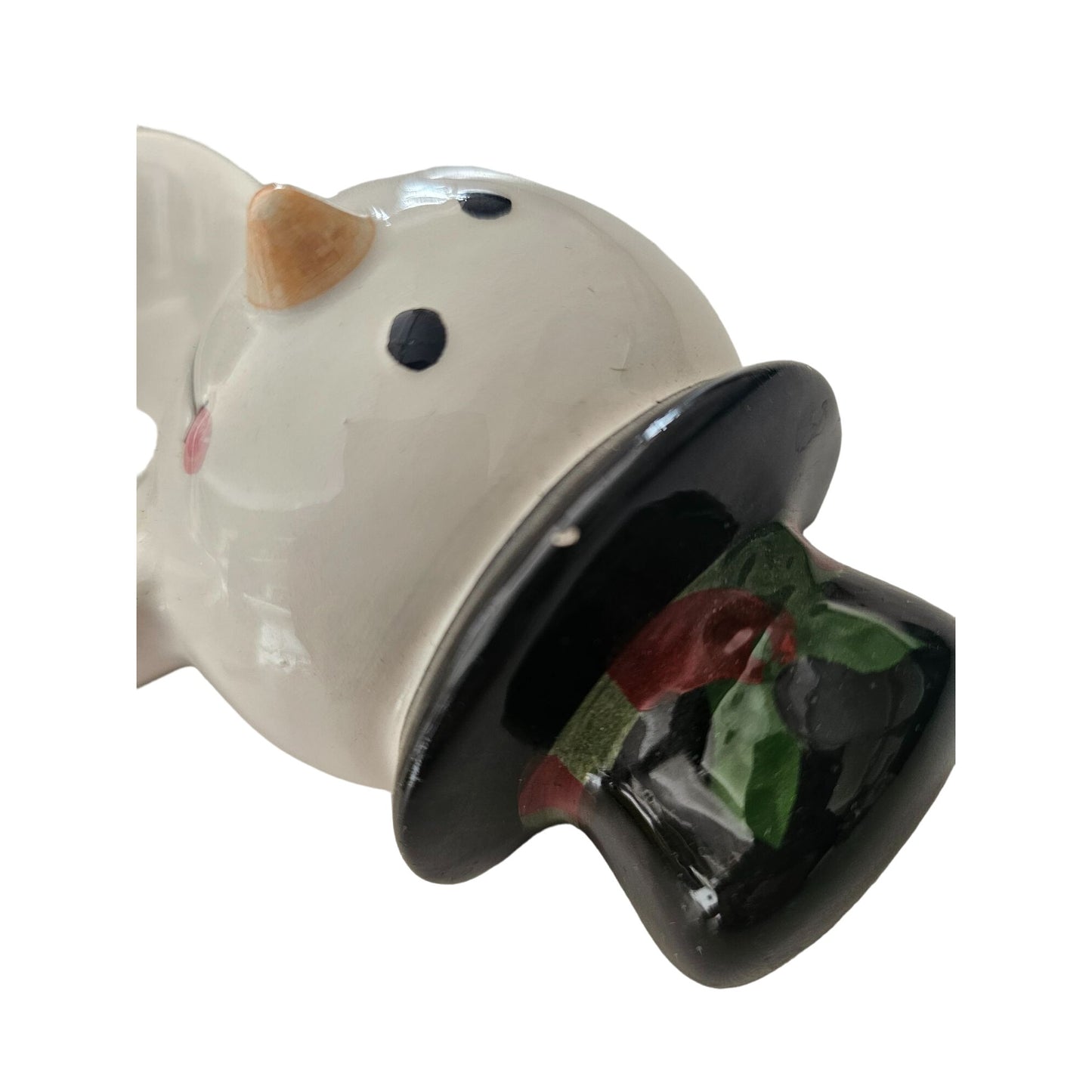 Ceramic Snowman Candy Dish