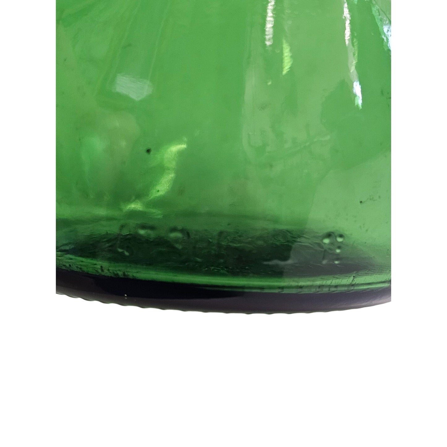 Vintage Grolsch Green Glass Swing-Top Bottle With Embossed Design & Ceramic Stopper