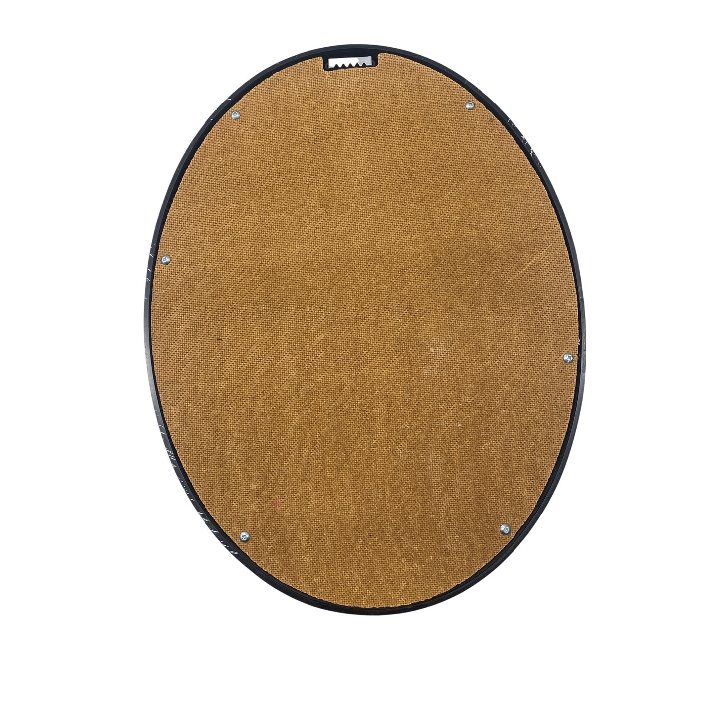 Vintage Oval Framed Bird Print By Julia Grainer In Gold Frame With Floral Background