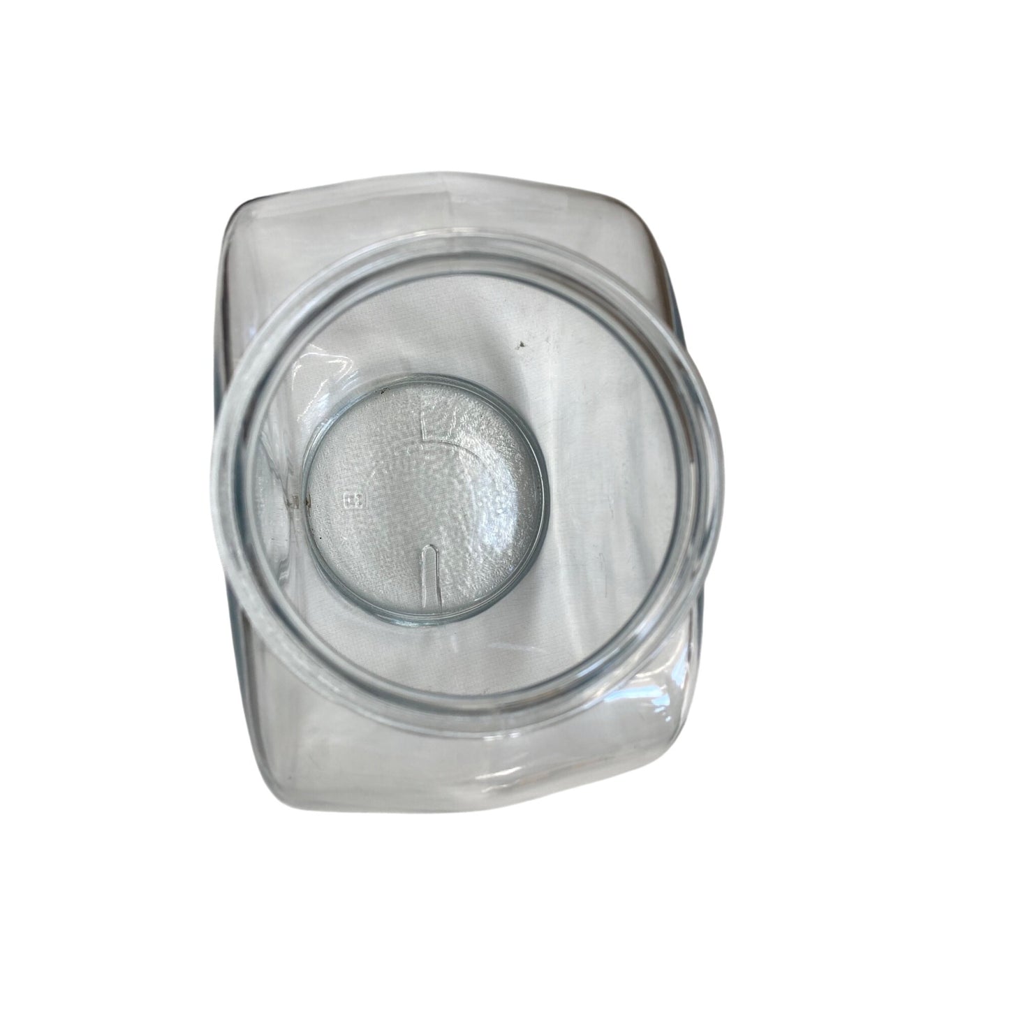 Clear Glass Square Jar