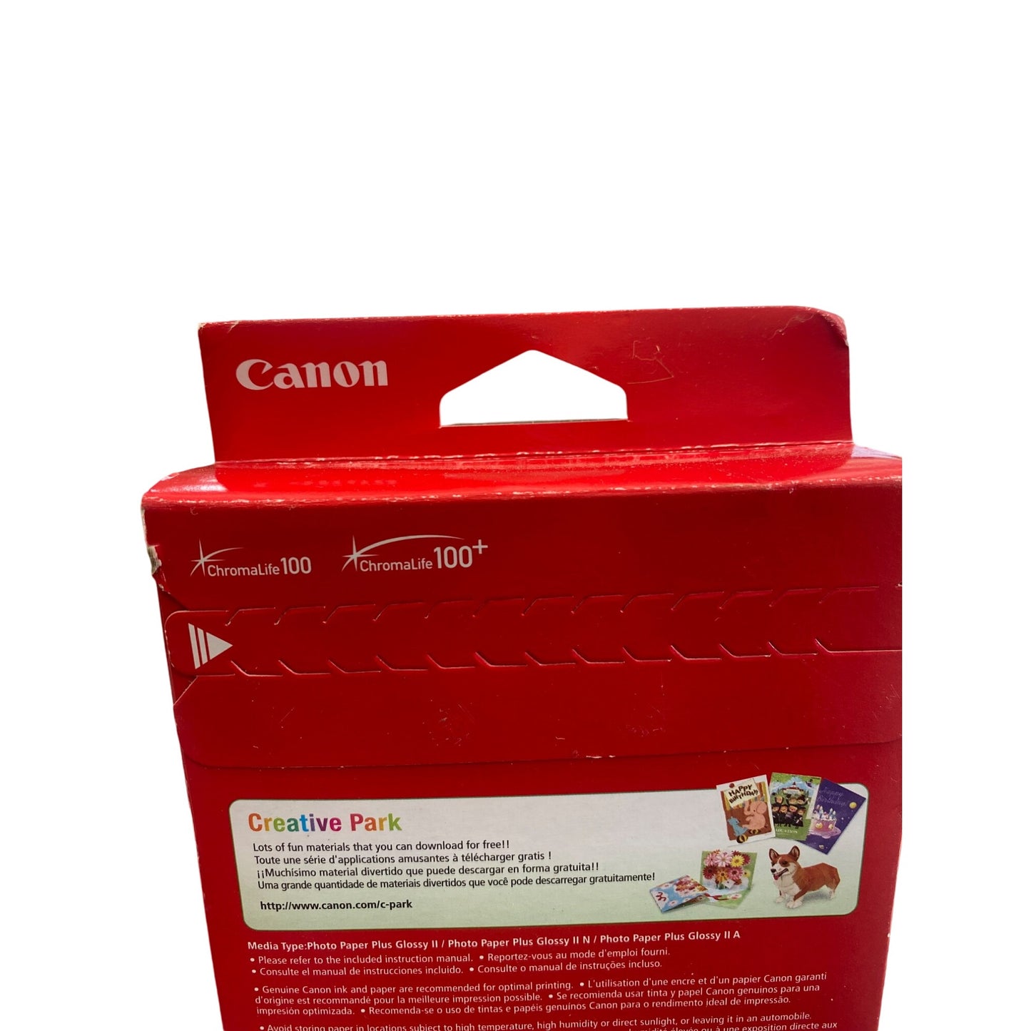 Canon Photo Paper Plus Glossy II PP-301 4"x6" 100 Sheets High Gloss