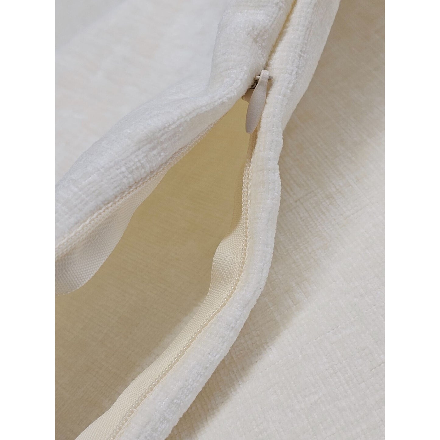 Haubdey Ivory Textured Pillow Cover