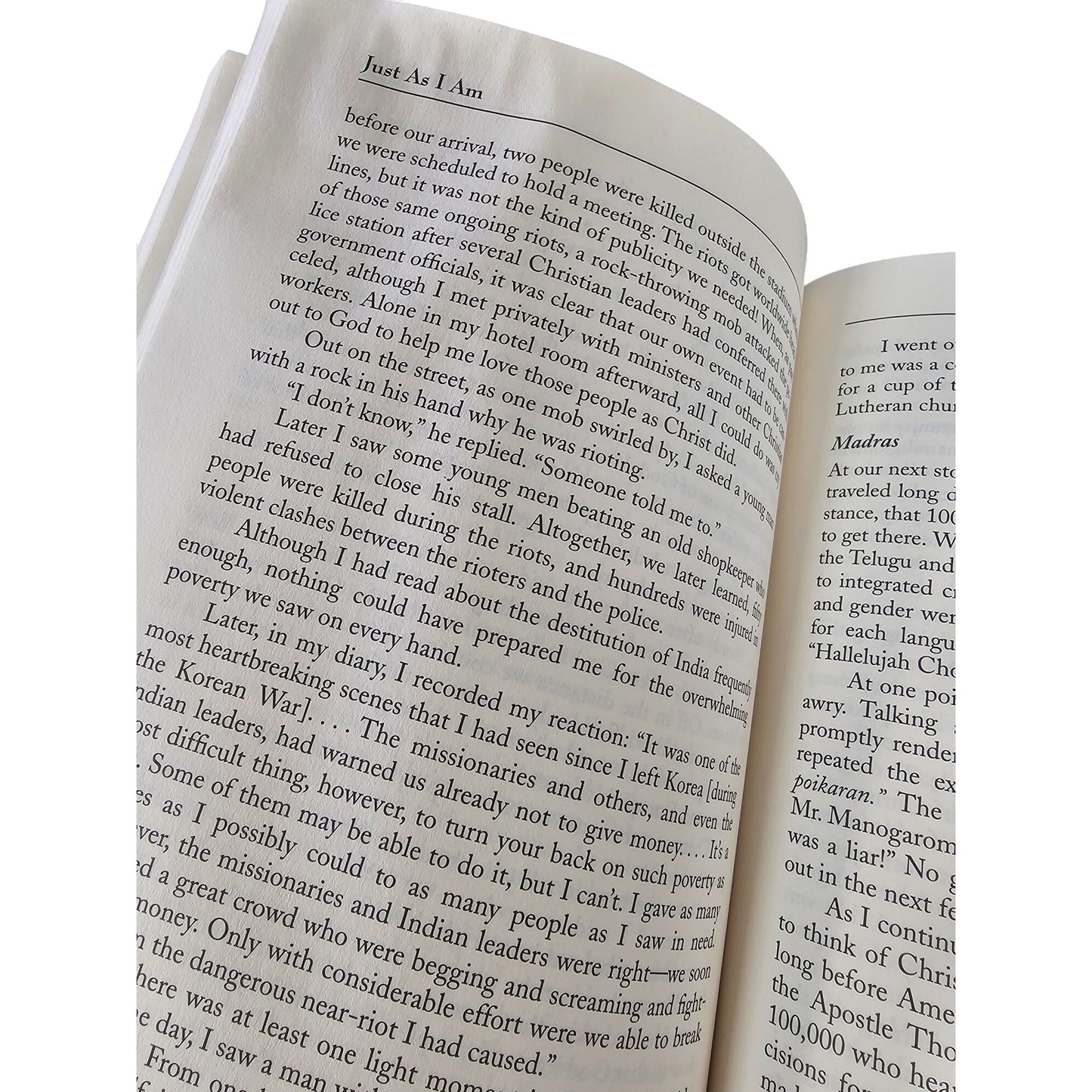 Just As I Am: The Autobiography Of Billy Graham Hardcover Harper San Francisco Zondervan 1997 Edition