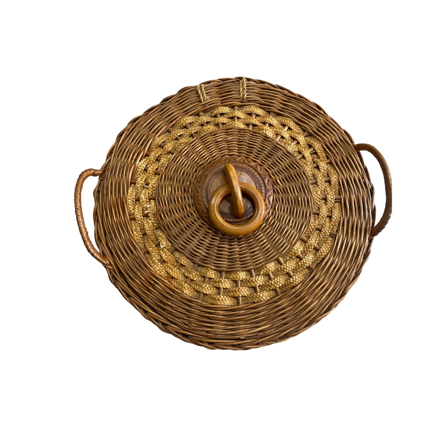 Vintage Wicker Sewing Basket