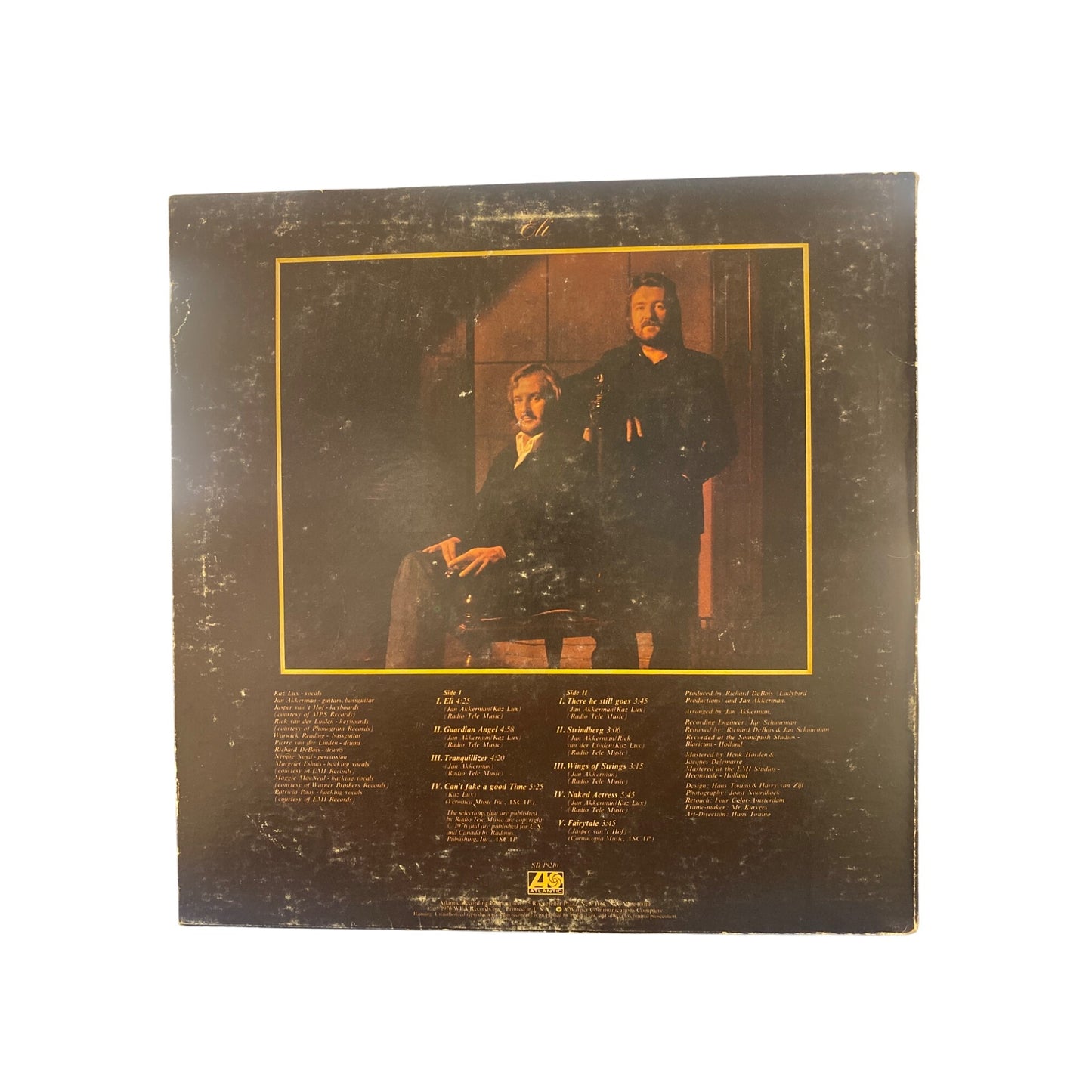 Jan Akkerman & Kaz Lux LP Album 1973 Atlantic Stereo Vinyl Record With Inner Sleeve