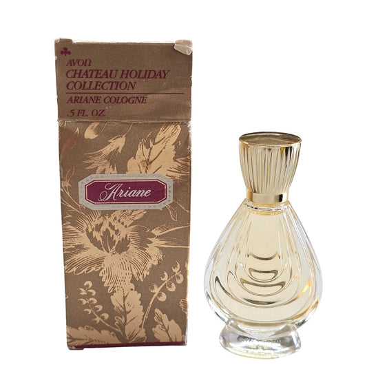Avon Chateau Holiday Collection Ariane Cologne 5 Fl. Oz Vintage Glass Bottle