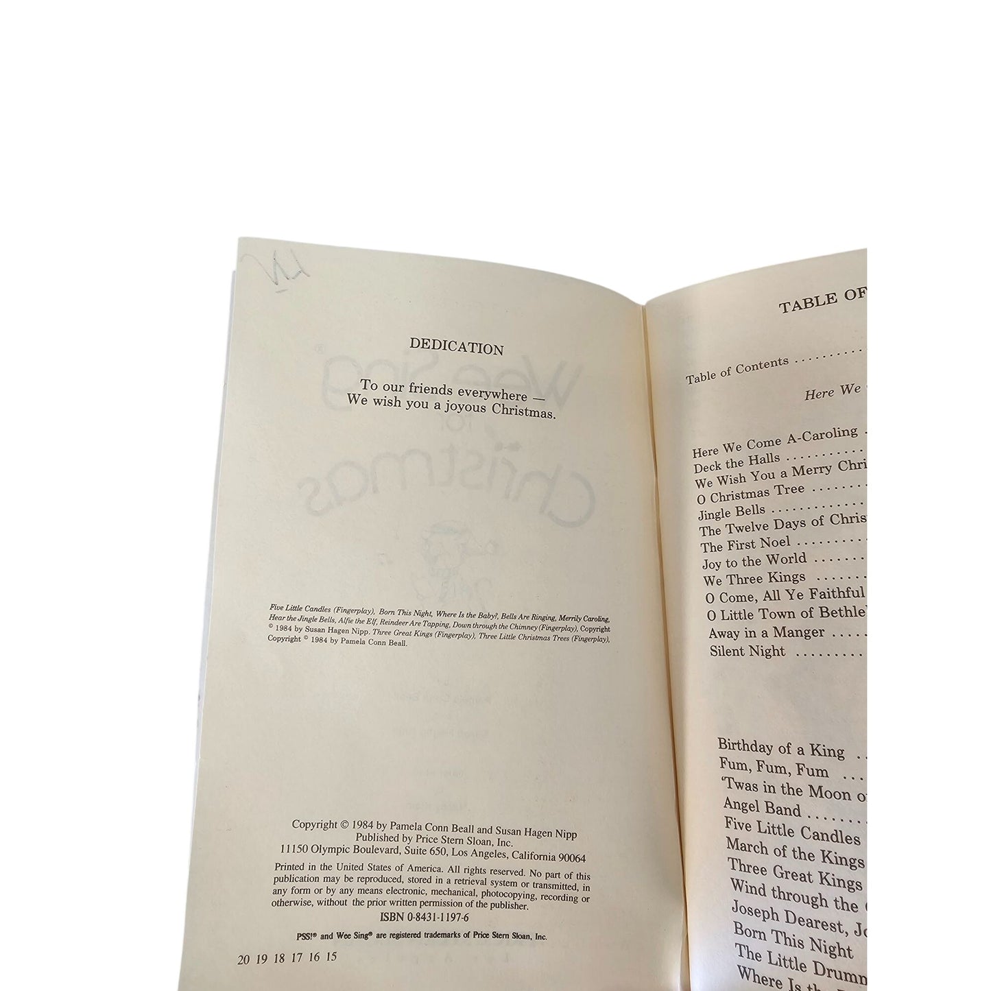 Wee Sing For Christmas Songbook By Pamela Conn Beall & Susan Hagen Nipp