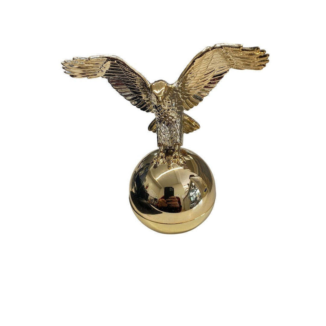 Avon Gift Collection Decorative Gold Eagle Figurine On Polished Base