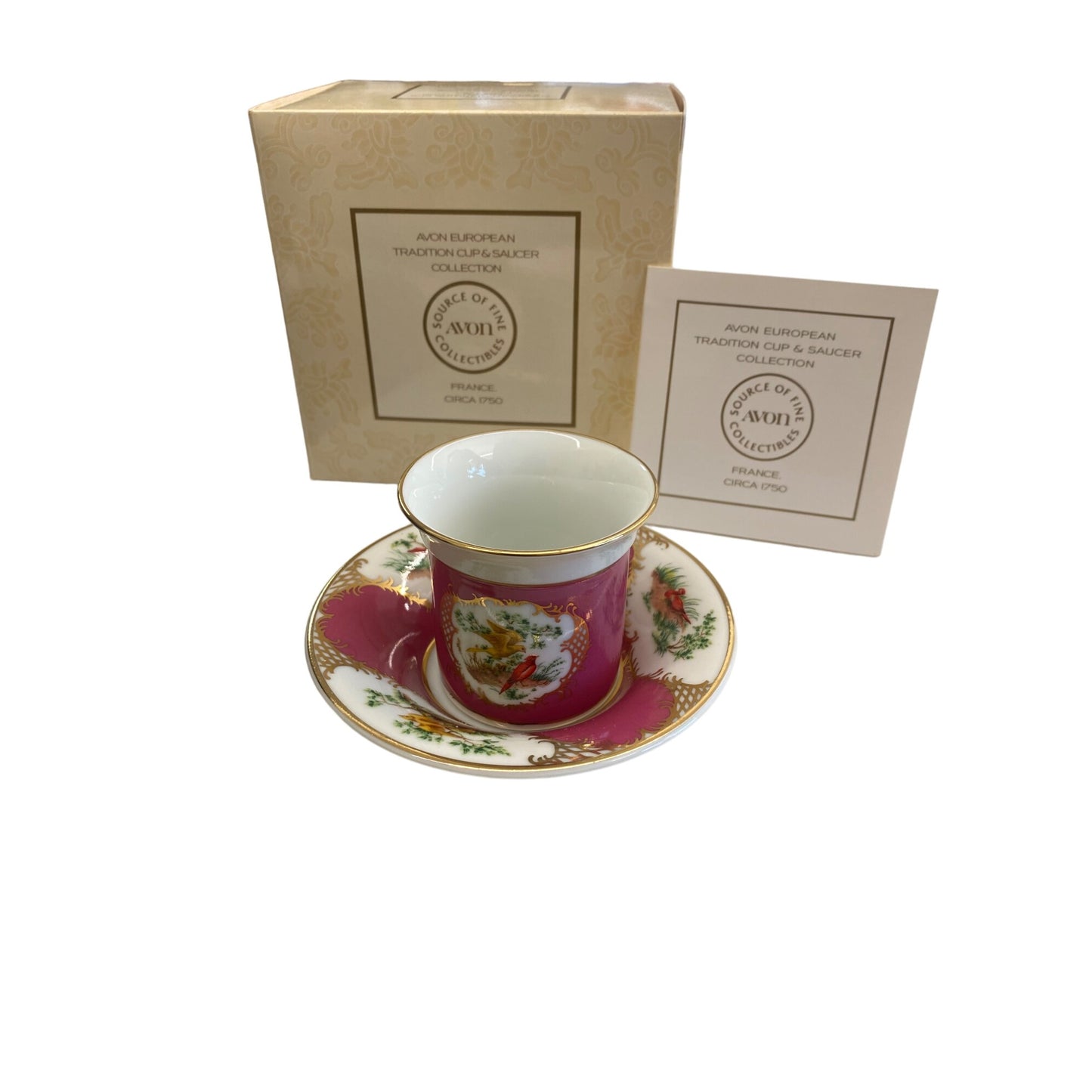 Avon European Traditional Cup & Saucer Collection France Circa 1790