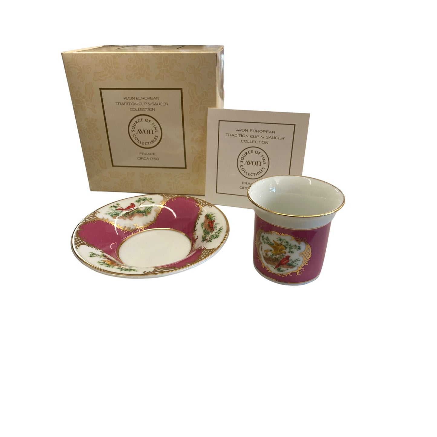 Avon European Traditional Cup & Saucer Collection France Circa 1790