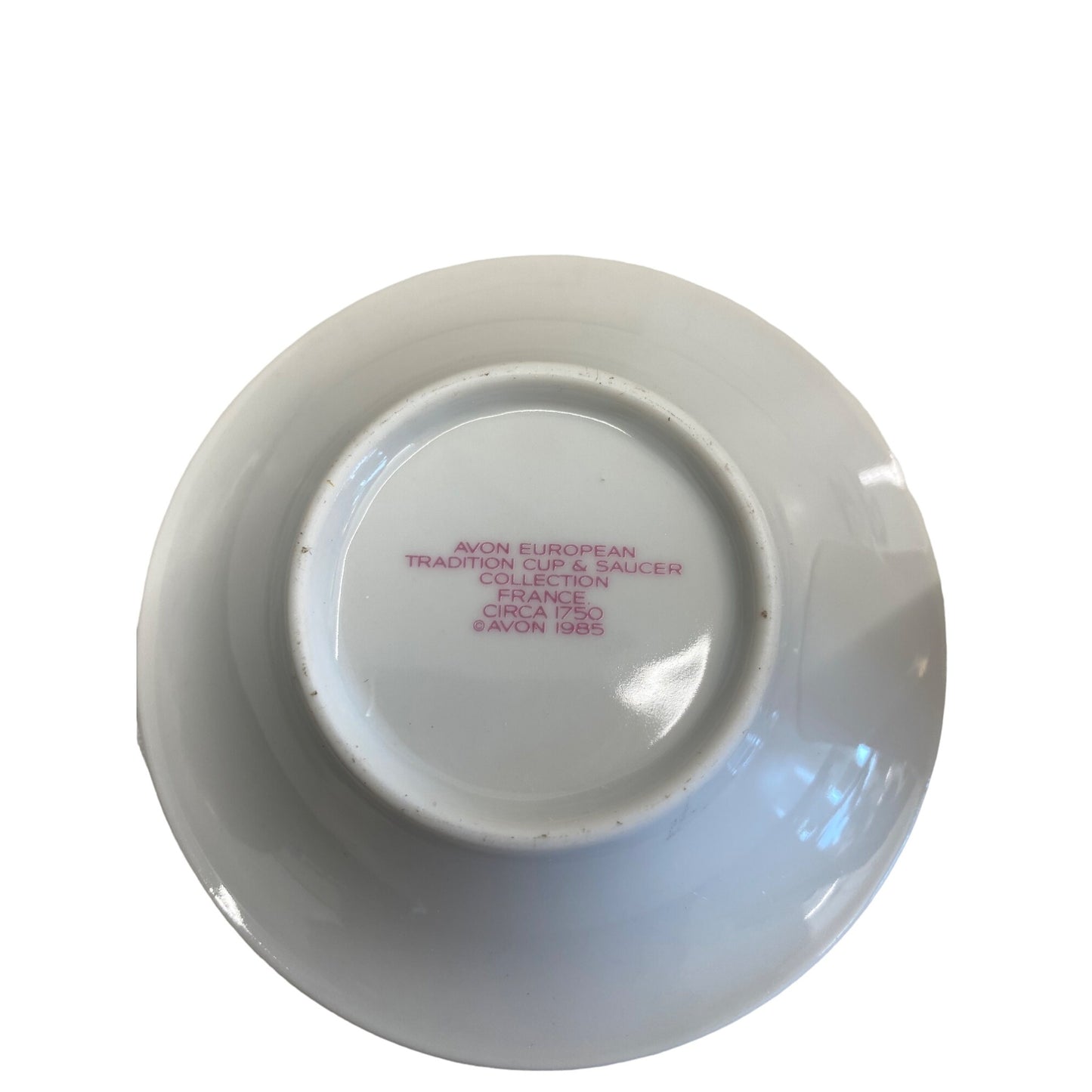 Avon European Traditional Cup & Saucer Collection France Circa 1790