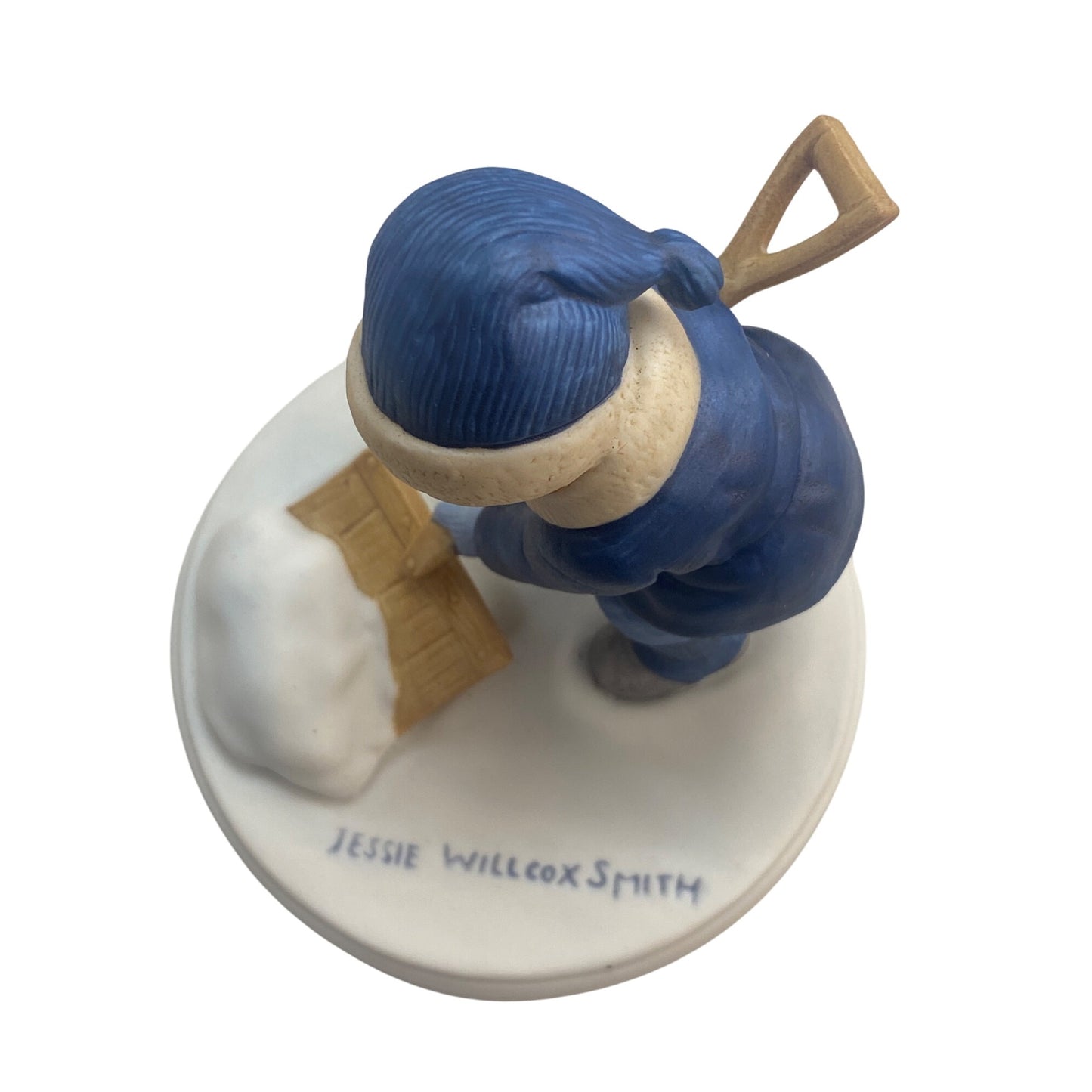 1986 Avon Jessie Willcox Smith Holiday Figurine "A Winter Snow" Handpainted Fine Porcelain Collectible