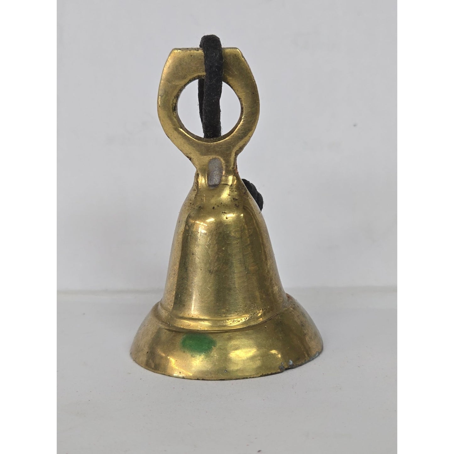 Small Vintage Brass Hand Bell Dinner School