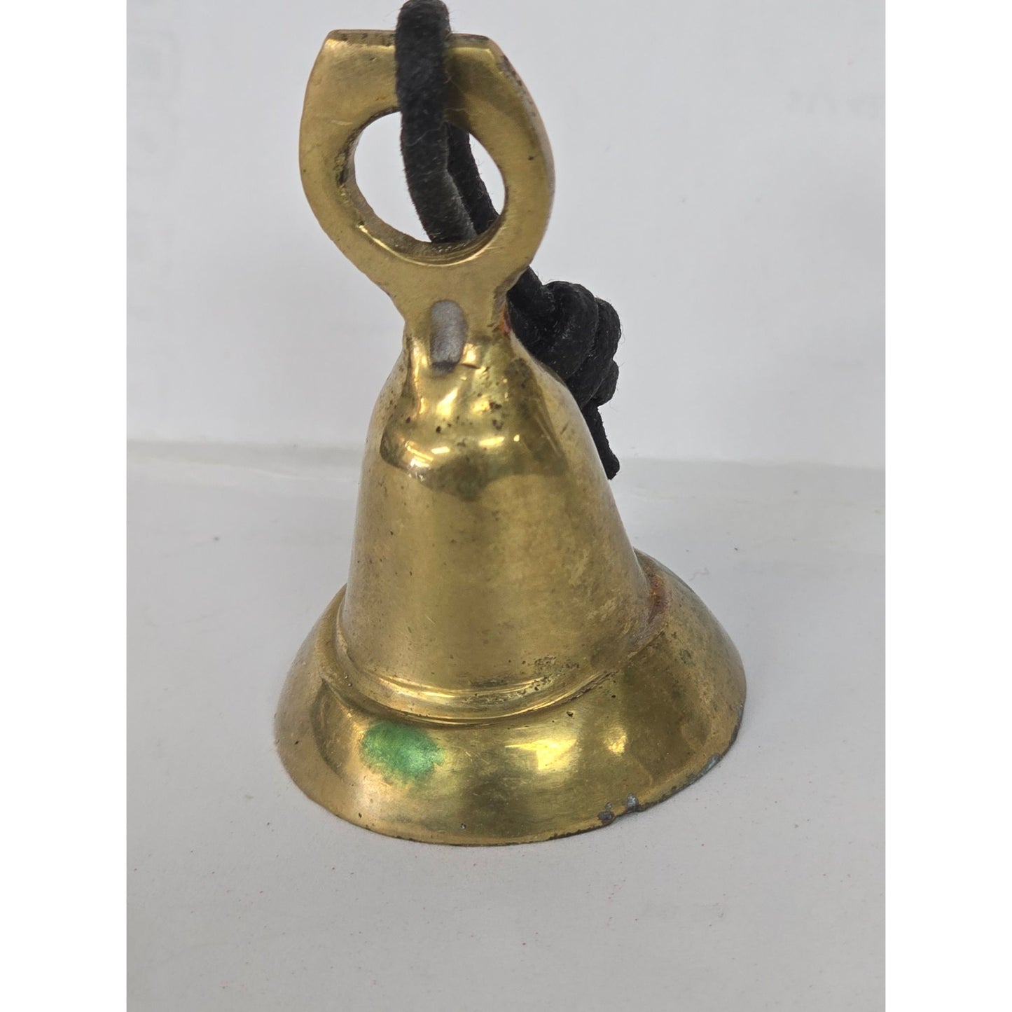 Small Vintage Brass Hand Bell Dinner School