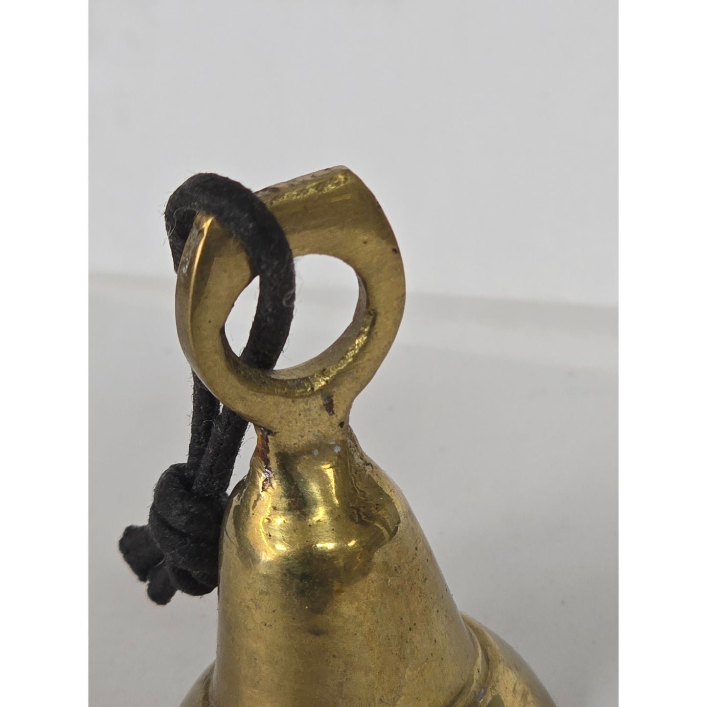 Small Vintage Brass Hand Bell Dinner School